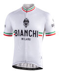 BIANCHI MILANO Cyklistický dres s krátkym rukávom - ISALLE - biela