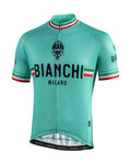 BIANCHI MILANO Cyklistický dres s krátkym rukávom - ISALLE - modrá