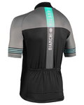 BIANCHI MILANO Cyklistický dres s krátkym rukávom - PRIZZI - čierna/šedá