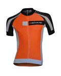 Cyklistický dres s krátkym rukávom - MOODY - čierna/oranžová