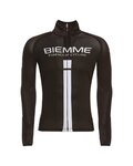 Cyklistický dres s dlhým rukávom zimný - JAMPA™ 2.0 WINTER - čierna/biela