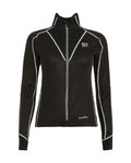 BIEMME Cyklistická zateplená bunda - NANODRY LADY - čierna