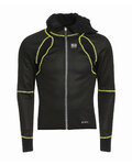BIEMME Cyklistická zateplená bunda - NINJA - čierna/žltá