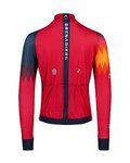 BIORACER Cyklistická zateplená bunda - INEOS GRENADIERS 2023 ICON TEMPEST RACE - modrá/červená