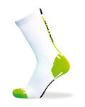 BIOTEX Cyklistické ponožky klasické - RACE - zelená/biela