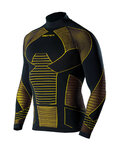 BIOTEX Cyklistické tričko s dlhým rukávom - ICEBREAK - čierna/žltá