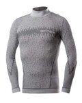 BIOTEX Cyklistické tričko s dlhým rukávom - 3D TURTLENECK - šedá
