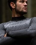 BIOTEX Cyklistické tričko s dlhým rukávom - 3D TURTLENECK - čierna