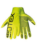 BIOTEX Cyklistické rukavice dlhoprsté - THERMAL TOUCH GEL - žltá/čierna