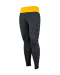 BIOTEX Cyklistické nohavice dlhé bez trakov - ENERGY - čierna/žltá