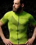 BIOTEX Cyklistický dres s krátkym rukávom - SOFFIO - žltá