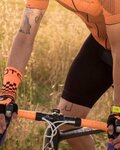 BIOTEX Cyklistické rukavice krátkoprsté - MESH RACE  - čierna/oranžová