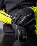 BIOTEX Cyklistické rukavice dlhoprsté - EXTRAWINTER - čierna/šedá