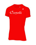 CASTELLI Cyklistické tričko s krátkym rukávom - CLASSIC W - červená