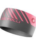 CASTELLI Cyklistická čelenka - ARRIVO 3 THERMO - ružová/šedá