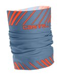 CASTELLI Cyklistický nákrčník - ARRIVO 3 THERMO - oranžová/modrá