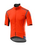 CASTELLI Cyklistická zateplená bunda - PERFETTO ROS CONVERT - oranžová