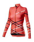 CASTELLI Cyklistický dres s dlhým rukávom zimný - DIAGONAL LADY WINTER - ružová
