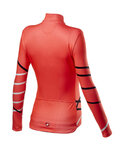 CASTELLI Cyklistický dres s dlhým rukávom zimný - DIAGONAL LADY WINTER - ružová