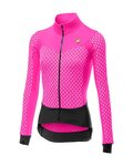 CASTELLI Cyklistický dres s dlhým rukávom zimný - SFIDA LADY WINTER - ružová/čierna