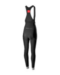 CASTELLI Cyklistické nohavice dlhé s trakmi - TUTTO NANO LADY WNT - čierna