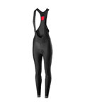 CASTELLI Cyklistické nohavice dlhé s trakmi - VELOCISSIMA LADY WNT - čierna