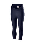 CASTELLI Cyklistické nohavice 3/4 bez trakov - VELOCISSIMA - modrá