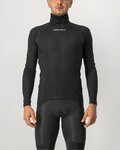 CASTELLI Cyklistické tričko s dlhým rukávom - FLANDERS WARM NECK - čierna
