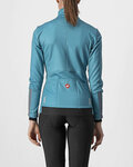 CASTELLI Cyklistická zateplená bunda - DINAMICA LADY WINTER - svetlo modrá