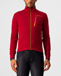 CASTELLI Cyklistická zateplená bunda - GO WINTER - červená