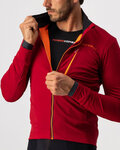 CASTELLI Cyklistická zateplená bunda - GO WINTER - červená