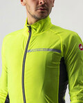 CASTELLI Cyklistická vetruodolná bunda - SQUADRA STRECH - žltá