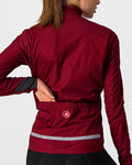 CASTELLI Cyklistická zateplená bunda - GO LADY WINTER - bordová