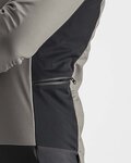 CASTELLI Cyklistická zateplená bunda - ALPHA RoS 2 - šedá/čierna