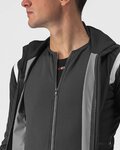 CASTELLI Cyklistická zateplená bunda - ALPHA RoS 2 - antracitová