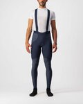 CASTELLI Cyklistické nohavice dlhé s trakmi - SORPASSO RoS WINTER - modrá