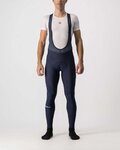 CASTELLI Cyklistické nohavice dlhé s trakmi - ENTRATA WINTER - modrá