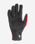 CASTELLI Cyklistické rukavice dlhoprsté - MORTIROLO WINTER - červená