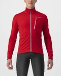 CASTELLI Cyklistická zateplená bunda - GO WINTER - červená