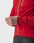 CASTELLI Cyklistická zateplená bunda - GO WINTER - červená