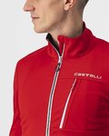 CASTELLI Cyklistická zateplená bunda - GO WINTER - červená