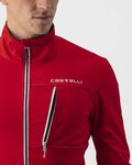CASTELLI Cyklistická zateplená bunda - GO WINTER - červená