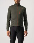 CASTELLI Cyklistická zateplená bunda - GO WINTER - zelená