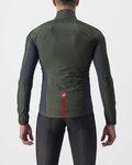 CASTELLI Cyklistická vetruodolná bunda - SQUADRA STRECH - zelená