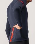 CASTELLI Cyklistický dres s dlhým rukávom zimný - FONDO 2 WINTER - modrá