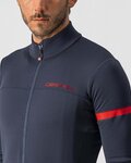 CASTELLI Cyklistický dres s dlhým rukávom zimný - FONDO 2 WINTER - modrá