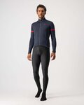 CASTELLI Cyklistický dres s dlhým rukávom zimný - FONDO 2 WINTER - modrá