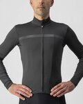 CASTELLI Cyklistický dres s dlhým rukávom zimný - PRO THERMAL - antracitová