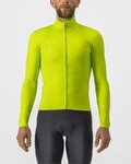 CASTELLI Cyklistický dres s dlhým rukávom zimný - PRO THERMAL - žltá