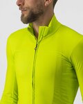CASTELLI Cyklistický dres s dlhým rukávom zimný - PRO THERMAL - žltá